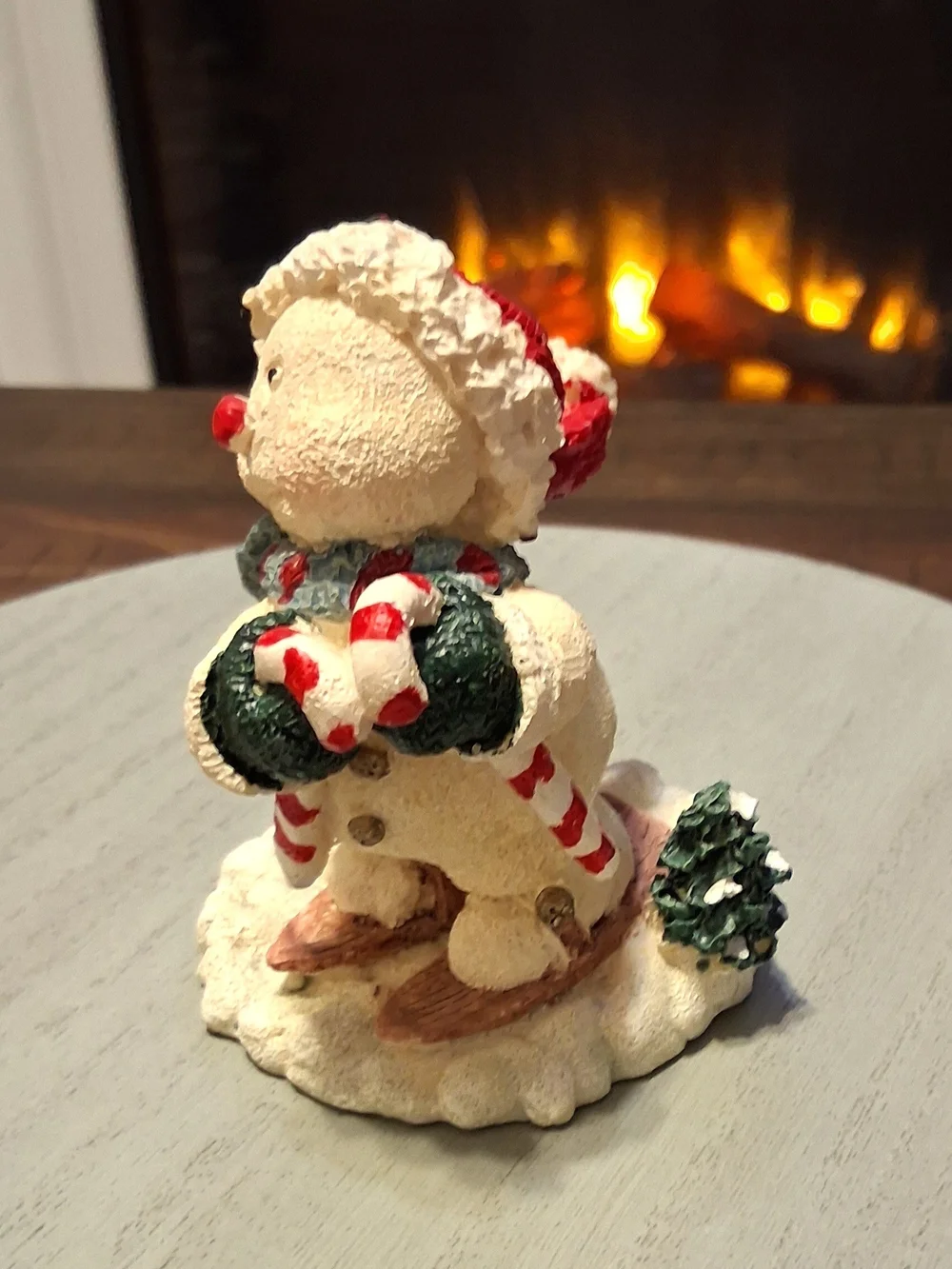 VIintage White Snowman Collectible Figurine